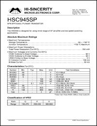 Click here to download HSC945SP Datasheet