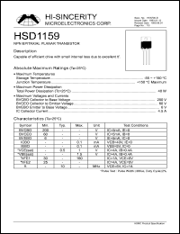 Click here to download HSD1159 Datasheet