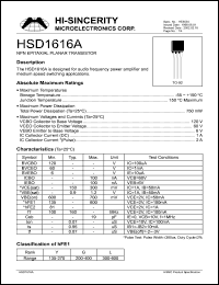 Click here to download HSD1616A Datasheet
