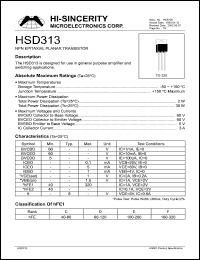 Click here to download HSD313 Datasheet