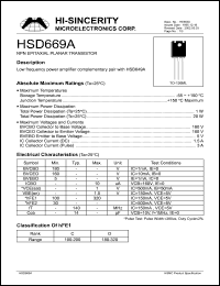 Click here to download HSD669A Datasheet