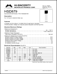 Click here to download HSD879 Datasheet