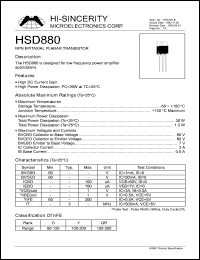 Click here to download HSD880 Datasheet