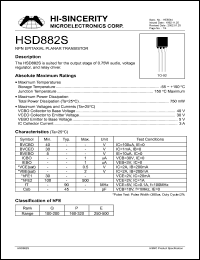 Click here to download HSD882S Datasheet