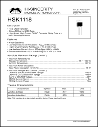 Click here to download HSK1118 Datasheet