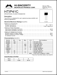 Click here to download HTIP41 Datasheet