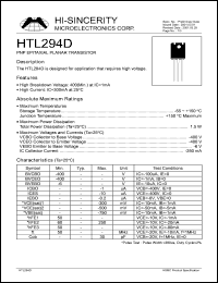 Click here to download HTL294D Datasheet