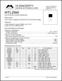 Click here to download HTL294I Datasheet