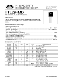 Click here to download HTL294MD Datasheet