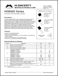 Click here to download H06N60 Datasheet