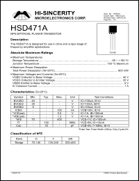 Click here to download HSD471 Datasheet