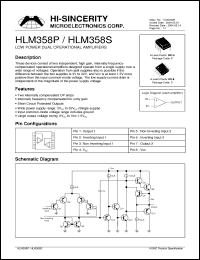 Click here to download HLM358 Datasheet