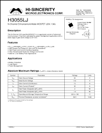 Click here to download H3055LJ Datasheet