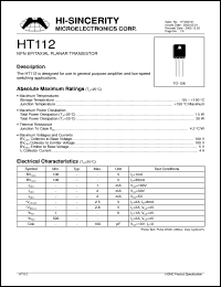 Click here to download HT112 Datasheet