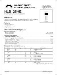 Click here to download HLB125HE Datasheet
