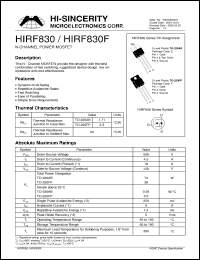 Click here to download HIRF830 Datasheet