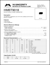 Click here to download HMBT9018 Datasheet