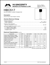 Click here to download HBC517 Datasheet