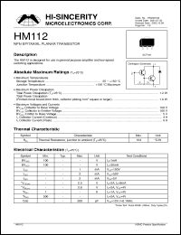 Click here to download HM112 Datasheet