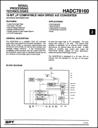 Click here to download HADC78160 Datasheet