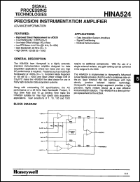 Click here to download HINA524CIJ Datasheet