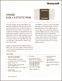 Click here to download HX6408XSNN Datasheet