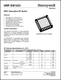 Click here to download HRF-SW1031 Datasheet