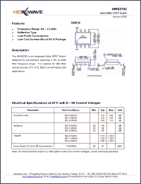 Click here to download HWS2702 Datasheet