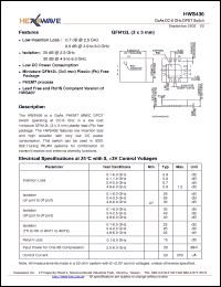 Click here to download HWS436 Datasheet