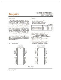 Click here to download GM71C17400CJ-5 Datasheet