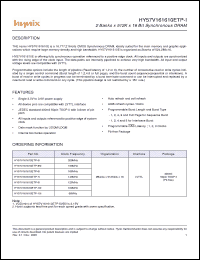 Click here to download HY57V161610ETP-7I Datasheet