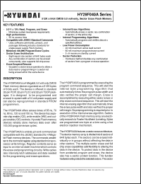 Click here to download HY29F040A Datasheet