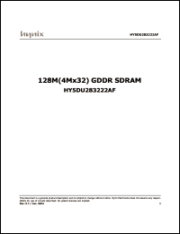 Click here to download HY5DU283222AF-25 Datasheet