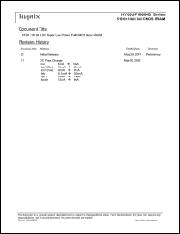 Click here to download HY62UF16804B-DFC Datasheet