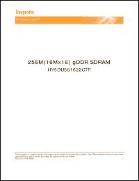 Click here to download HY5DU561622CTP-33 Datasheet