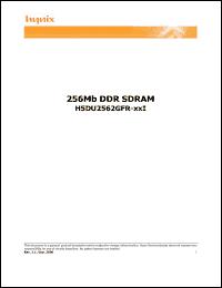 Click here to download H5DU2562GFR-K3I Datasheet