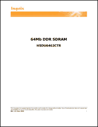 Click here to download H5DU6462CTR-FAX Datasheet