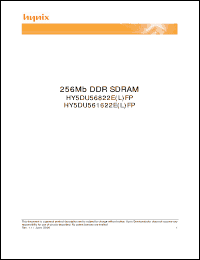 Click here to download HY5DU56822ELFP-L Datasheet