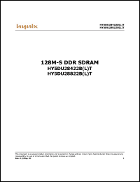 Click here to download HY5DU28822BLT-X Datasheet