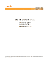 Click here to download HY5PS121621FP-X Datasheet