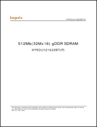 Click here to download HY5DU121622BTP-6 Datasheet