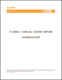 Click here to download H5RS5223CFR-14L Datasheet