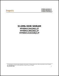 Click here to download HY5DU12822A Datasheet