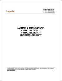 Click here to download HY5DU281622DLT-X Datasheet