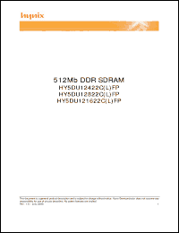 Click here to download HY5DU12822CFP Datasheet