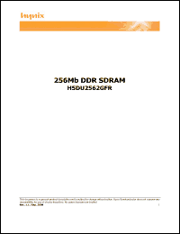 Click here to download H5DU2562GFR-K2C Datasheet