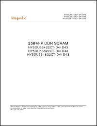 Click here to download HY5DU56822CT-D43 Datasheet