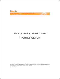 Click here to download HY5FS123235AFCP-08 Datasheet