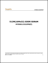 Click here to download HY5DS113222FMP-36 Datasheet