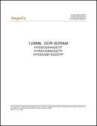 Click here to download HY5DU28422ETP Datasheet